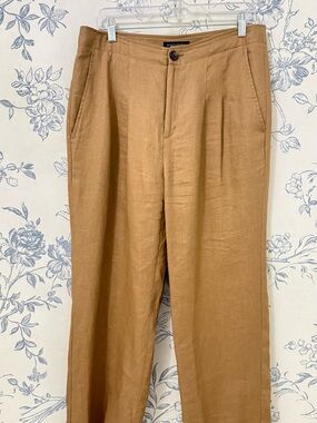 Linen woman pants banana republic